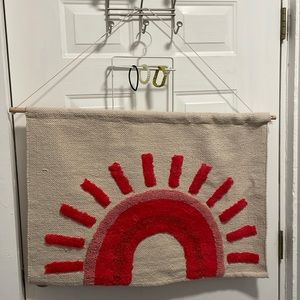 Rainbow wall hanging